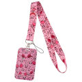 Kirby Cute Neck Straps ID Credit Card Cover Pass Mobile Phone Charm Lanyard For Keys Chain Badge Key Holder Key Ring Accessories. 