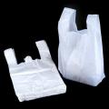 White Milky Plastic Shopping Bags with Handle for Moving Food Items & General use  Half kg bundle (500 Garam). 