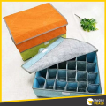 Foldable Fabric 24 Grid Clothes Organizer Clothes Scarf Socks Organize Home Storage Box. 