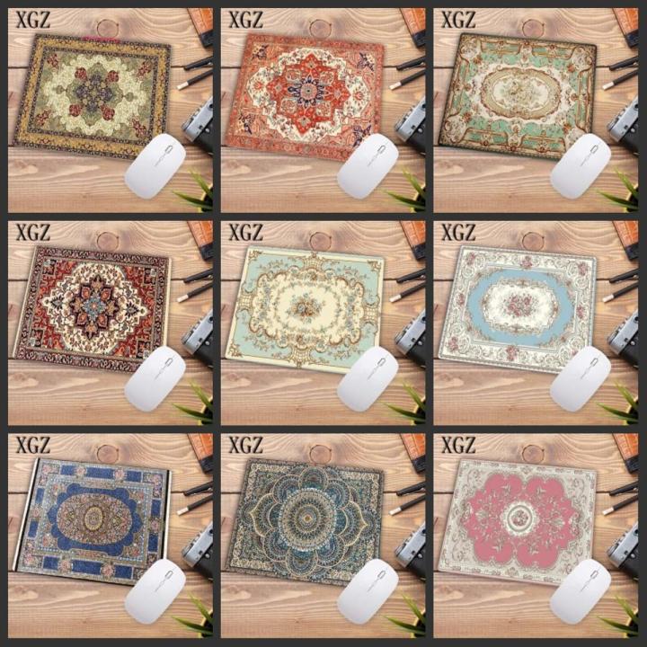 XGZ Promotion Russian Small Size Persian Carpet Pattern Game Mouse Pad Home Office Computer Player Notebook Mouse Pad 22X18CM