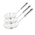 Asian Strainer Ladle Stainless Steel Wire Colander Spoon With Handle For Kitchen Frying Food Pasta Spaghetti Noodle-Basic Kitchen Tools. 