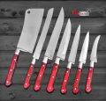 Best quality imported 7-piece kitchen/chef knife set for peeling knife accessories Cooking knives with a Wooden Handle in Multiple Layers. 