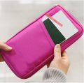 Portable Travel Passport Card Closure Document Organizer Zipper Bag Travel Wallet Women and Men. 