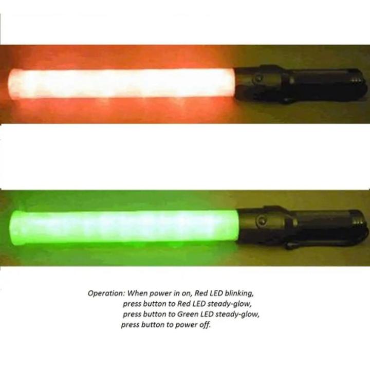 Outdoor Safety LED Traffic Signal Warning Flashing LED Light Night Wand Baton By Hand 2 Flashing Modes