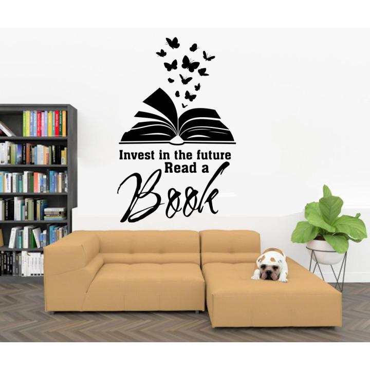 Books Wall Art Books Decor Bookshelves Vintage Decorative Books Lover Stickers Quote Wall Decal Craft Books Bookshelf Store Education