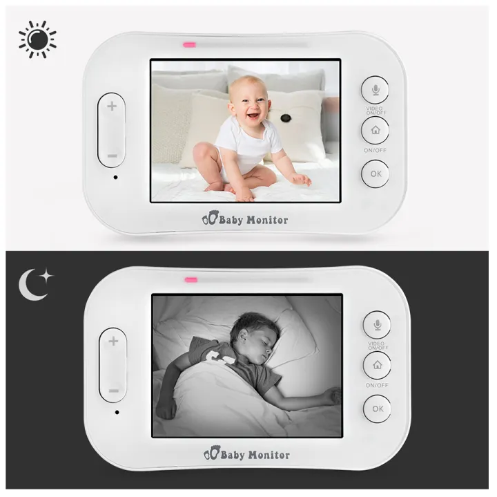 KERUI%203.5%20Inch%20Wireless%20Video%20Color%20Baby%20Monitor%20Music%20Baby%20Security%20Camera%202%20Way%20Audio%20Talk%20Night%20Vision%20Temperature%20Babysitter%20(N)%20-%20Image%205