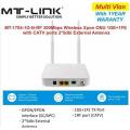 Fiber Router Mt link 1704 xpon Gpon Epon HGU ONU Fiber Wifi Router MT-1704-1G-N Fiber Device Internet LAN LOS PON WiFi 2 Antina. 