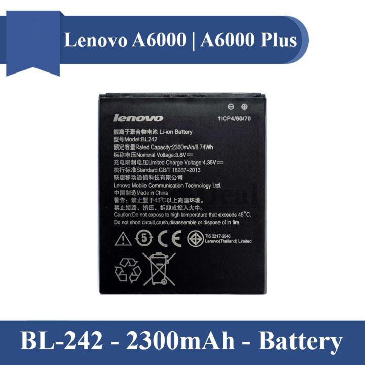 Lenovo A6000/A6000 Plus BL-242 Battery For Lenovo A6000 - 2300mAh