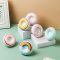 Japanese and Korean fashionable donut hand warmers portable pocket USB three-stop warm baby gift with printable logo. 