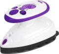 Travel Iron Quilting Mini Steam Craft Iron with Ceramic Soleplate | Small Compact Travel Steamer - Perfect for Travel, Quilting & Sewing - Purple/White. 