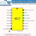 CD4017 CMOS Decade Counter IC. 