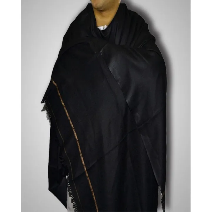 Kashmiri%20Dhussa%20&%20Pashmina%20Wool%20Shawl%20For%20Men%20(Black)%20-%20Image%204