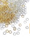 100pcs-lot Metal DIY Jewelry Findings Open Single Loops Jump Rings & Split Ring for Jewelry Making Crafts. 