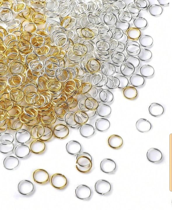 100pcs-lot Metal DIY Jewelry Findings Open Single Loops Jump Rings & Split Ring for Jewelry Making Crafts