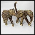 Pakistani Handmade and Hand Crafted Brass Elephant 20 Inch. 