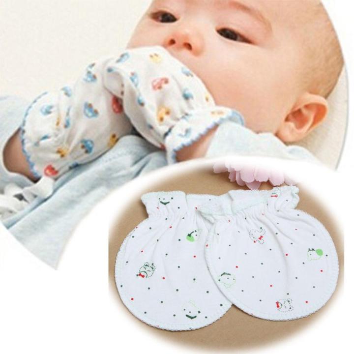 Pack Of 3 Pairs Soft Cotton Baby Mittens For Newborn Baby Gloves Baby