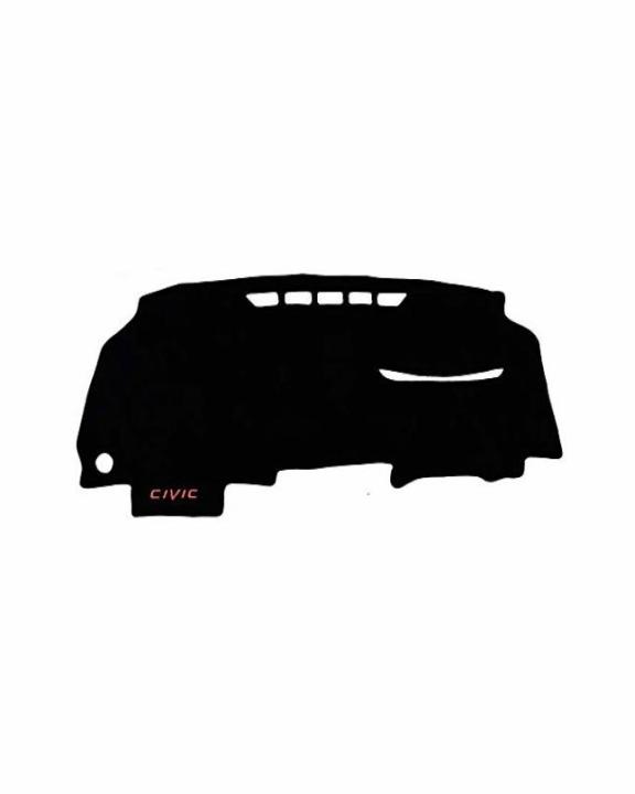 Car Dashboard Cover Carpet For Honda Civic Reborn 2007 2008 2009 2010 2011 2012 - Black