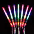 JM 1PC Colorful LED Transparent Flash Stick Large Fluorescent Stick Concert Wedding Party Supplies Glow Stick 21CM. 
