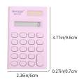 Creative Cute Kawaii Candy Color 8 Digit Compact Calculator Small Portable Scientific Calculator For Students 8 Digits Mini Body Plastic Keys Non-slip Bottom Pad Clear Keys. 