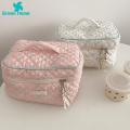 Green Home Makeup Bag Cosmetic Organizer Bunny Print Cosmetic Storage Bag. 