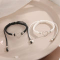 2Pcs Love Heart Couple Bracelets For Women Men Crafted Bracelet Fashion Jewelry Accessories. 