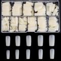 100Pcs / Square Almond Oval Shape Natural Color Artificial Nails Kit Fakee Nails Acrylic Nails For Girls Beautiful Nails Falsee Nails. 