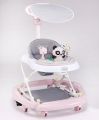 Babyhug 3 in 1 Activity Baby Walker Cum Rocker for Kids with Ajustable Height & Canopy and Parent Control Push Handle Footmat Music & Light- Pink. 