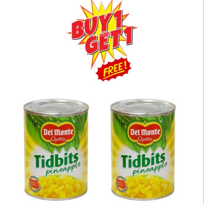 Pineapple Tidbits 100 % Juice Can Uses in Regular Home Perfect for Making Juice Salad and Fruit Cake Fruit Chat 432 Gram