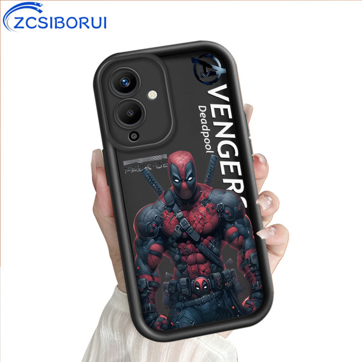 ZCSIBORUI for Redmi Note 12 Pro 5G Back Cover Comic Hero Deadpool Wilson Super Cool Pattern Soft Camera Protection Rubber Square Ladder Phone Case