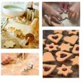 12 Pcs Set Stainless Steel Cookie Cutter Biscuit DIY Mold Star Heart Round Flower Shape Mould Baking Tools. 