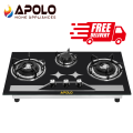 APOLO Manual Stove / Hob - Model 450 - 3 Burner - 100% Pure Stainless Steel Top - Rust Proof - 14 Days Return Warranty. 