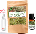 Rosemary Leaves / Leaf Organic 30 Gram + Rosemary Oil Bundle | 100% Natural Hair Growth Kit | FREE Spray Bottle Included | Hair Fall Control & Scalp Care. 