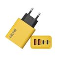 120W USB-C PD Fast Charger | Type-C Quick Charge 4.0/3.0 Wall Adapter for iPhone, Samsung & Android  – Dual Port with Smart Protection for Rapid Charging. 