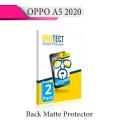 2Pcs Oppo A5 2020 Back Matte Protector Soft Film Protection For Oppo A5 2020. 