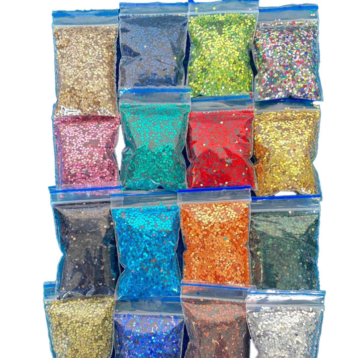 Glitter for epoxy resin ,Slime, nailart and decoration pack of 16