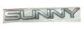Sunny Monogram / Logo / Badge / Emblem chrome For Nissan sunny  6.5 inch 1 pc. 