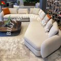 Elegant L Shape Sofa in Off_white. 