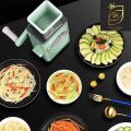 Vegetable Slicer Upgraded Hand Crank Cutter Multifunctional Chopper Veget Graters Shredders Fruit Kitchen Tool with 3 Stainless Steel Drum Blades for Vegetable Tomato Potato Cheers. 