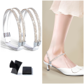 Women Shoeslaces for High Heels Shoes Decorations Buckle Lazy Shoelaces Elastic Band Anti Falling Heel Non-Slip Belt Strap. 