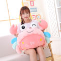 Cute crab doll creative doll rag doll with pincer hairy crab plush toy wholesale grab machine gift female. 