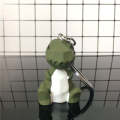 Cartoon Panda Geometric Key Chain Small Dinosaur Keychain Animal Key Ring Bag Pendant Gift Key Ring CuteThe Fox Toys. 