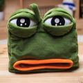 Cartoon Sad Pepe Frog Anime Plush Tissue Box Creative Doll Plush Toy Funny Toys Sad Frog Doll. 