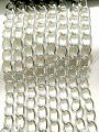 1 Yard 10mm Premium Quality Chain for Handmade Jewelry and DIY Crafting | Silver-Plated Curb Chain for Crafting Jewelry | Purse Clutches Cross Body Bags Chain. 