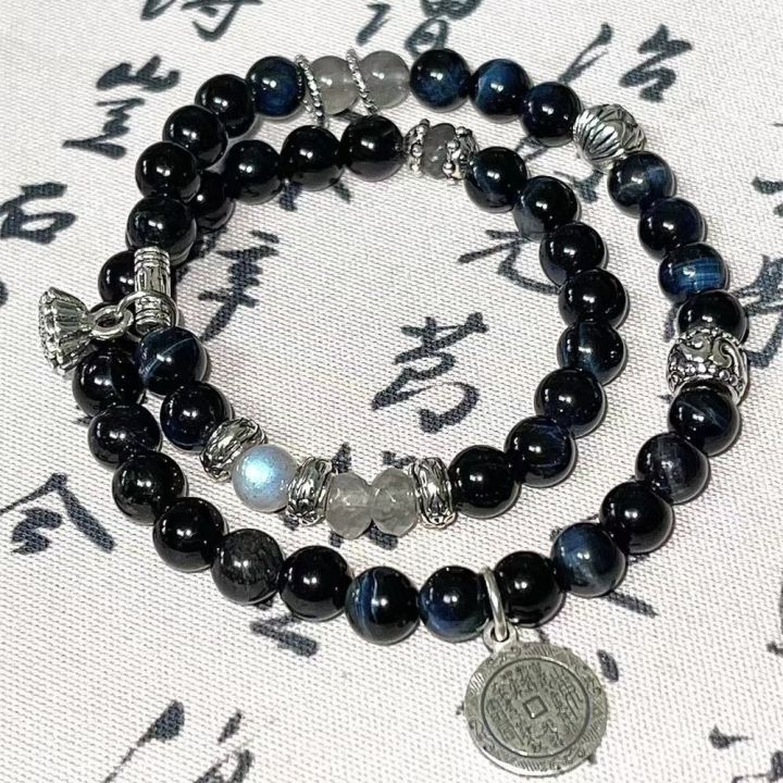 bracelet for girls Niche original design [Lan Wu] new Chinese style bracelet mountain ghost spending money double-layer bracelet women's light luxury high-end