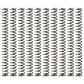 10Pcs Assortment Kit 0.7x5x50mm Spring Steel Coil Stainless Steel Silver Compression Spring Extended Compressed Springs Shop and Home Repairs. 