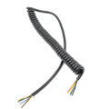 PU spring wire elastic wire 2-core spiral coiled wire 23456789 core TPE telescopic DCAC power connection cable. 