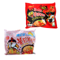 Samyang Hot Chicken Flavor Ramen Noodles Deal | 2 Noodles | Red Hot Chicken Buldak 2x Flavor Ramen | Samyang Carbonara Ramen | Samyang Korean Imported | Korean Noodles | Instant Noodles | Noodle. 