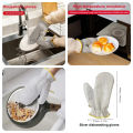 Get a grip with our Reusable Bamboo Fiber Gloves! Perfect for kitchen and bathroom cleaning, they're non-slip and waterproof for ultimate protection. Eco-friendly and durable, they tackle tough stains without waste. Upgrade your cleaning game today!. 