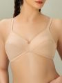 Bebelle, Basic Cotton, Bra for girls and women, Casual Bra, Blended Fabric Bra, Skin, B Cup. 