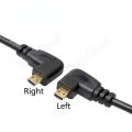 HDMI-compatible type A to D 90 Degree Micro HD to HD Cable Left/Right Angle for Digital camera Sony a6400 GH4 tablet 30cm/150cm. 